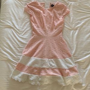 Teeze Me Floral Design Dress - Juniors | Size: 1/2 | Color: Pink / White